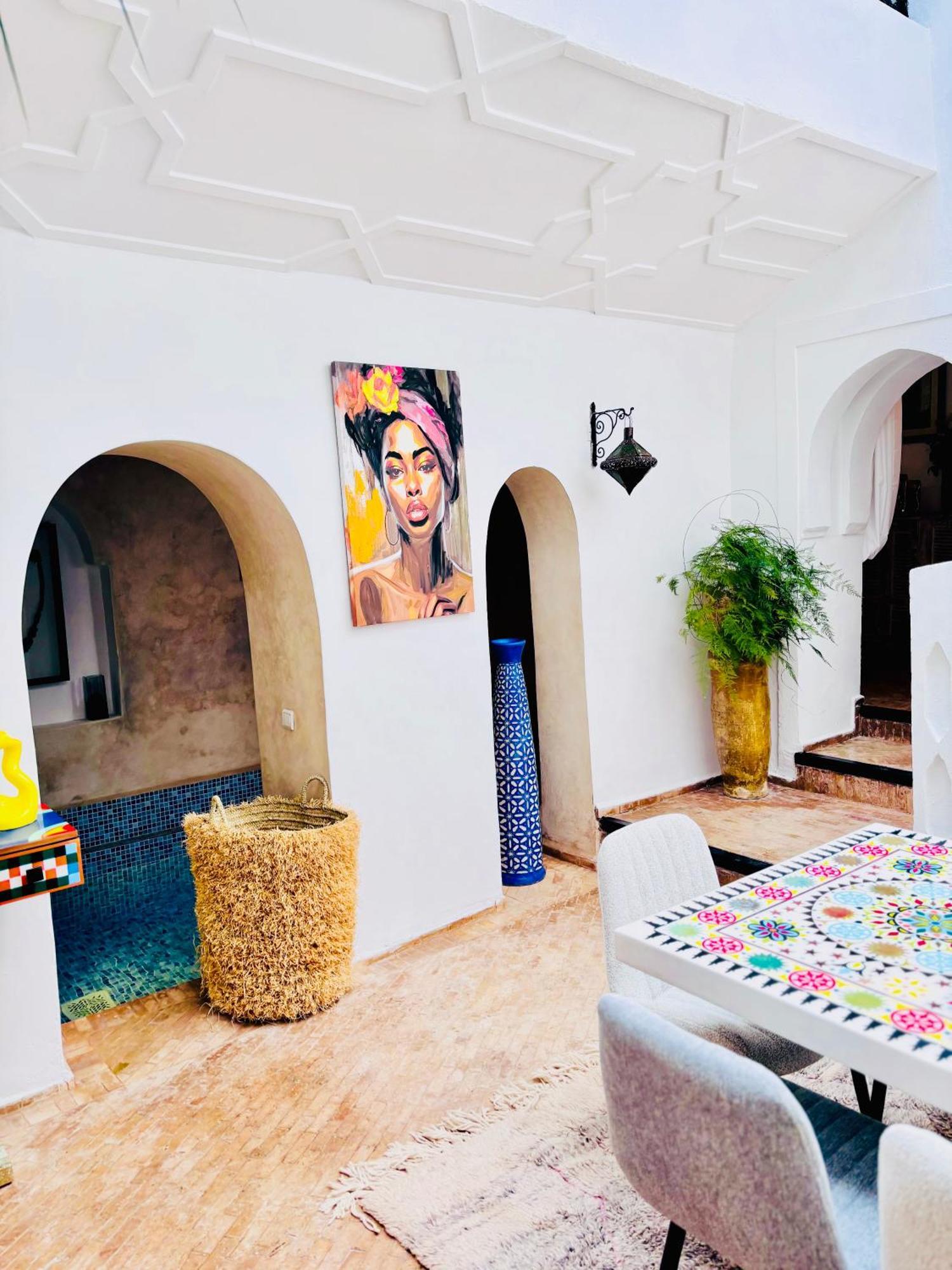 Riad Darna 4 Chambres Avec Piscine Et Petit Dejeuner Marrákes Kültér fotó